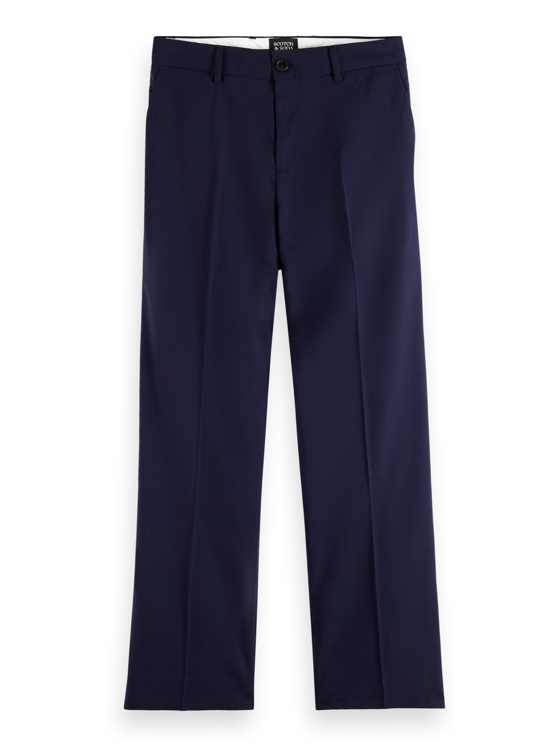 Essentials RELAXED STRAIGHT WOOL BLEND CHINO