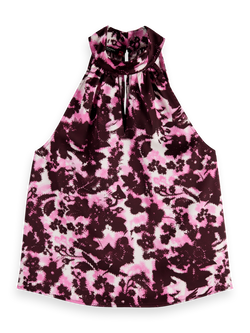 HALTER TOP WITH BOW DETAIL