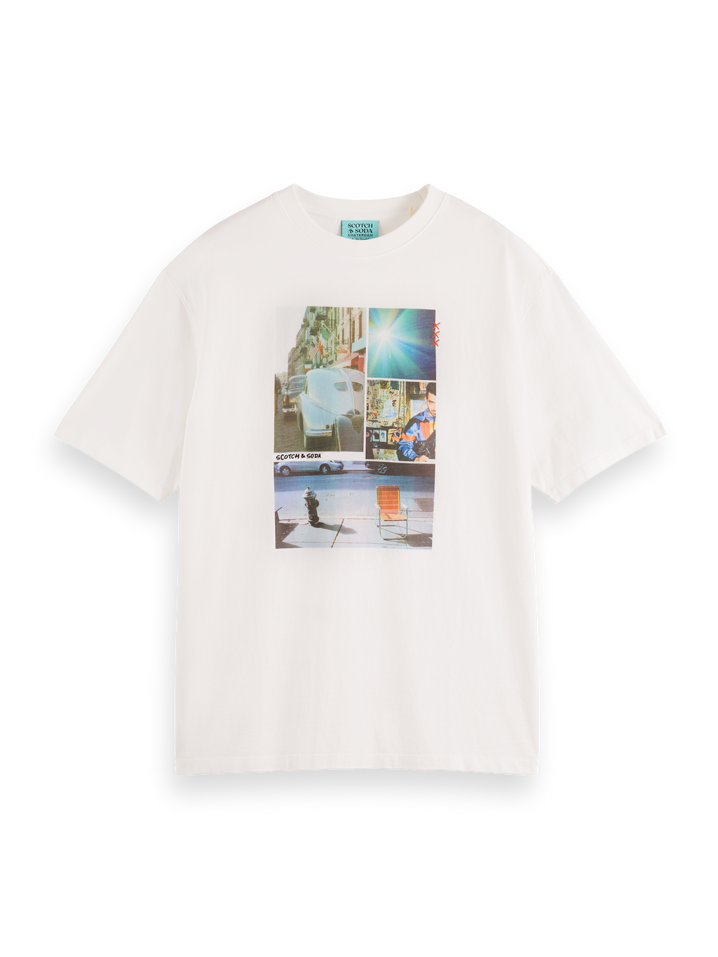 JOE JONAS X SCOTCH SODA WASHED PHOTO PRINT T-SHIRT