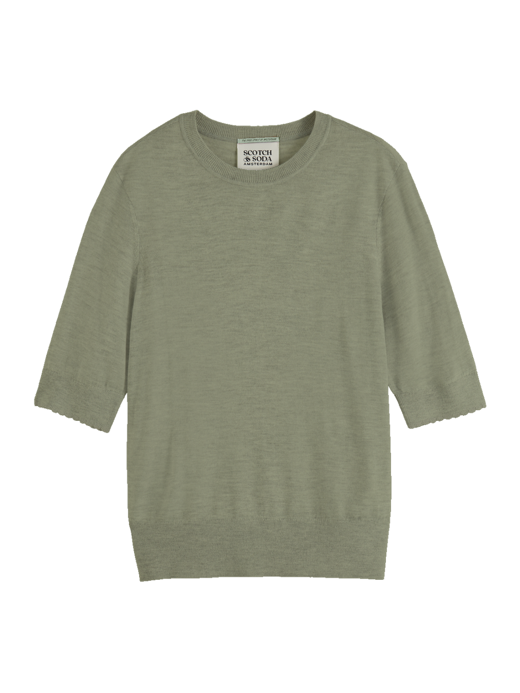 CREW NECK SHORT SLEEVED PULLOVER