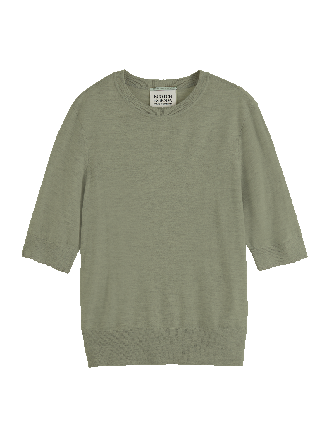 CREW NECK SHORT SLEEVED PULLOVER