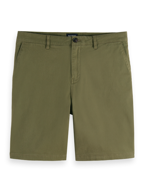 Stuart washed cotton blend short