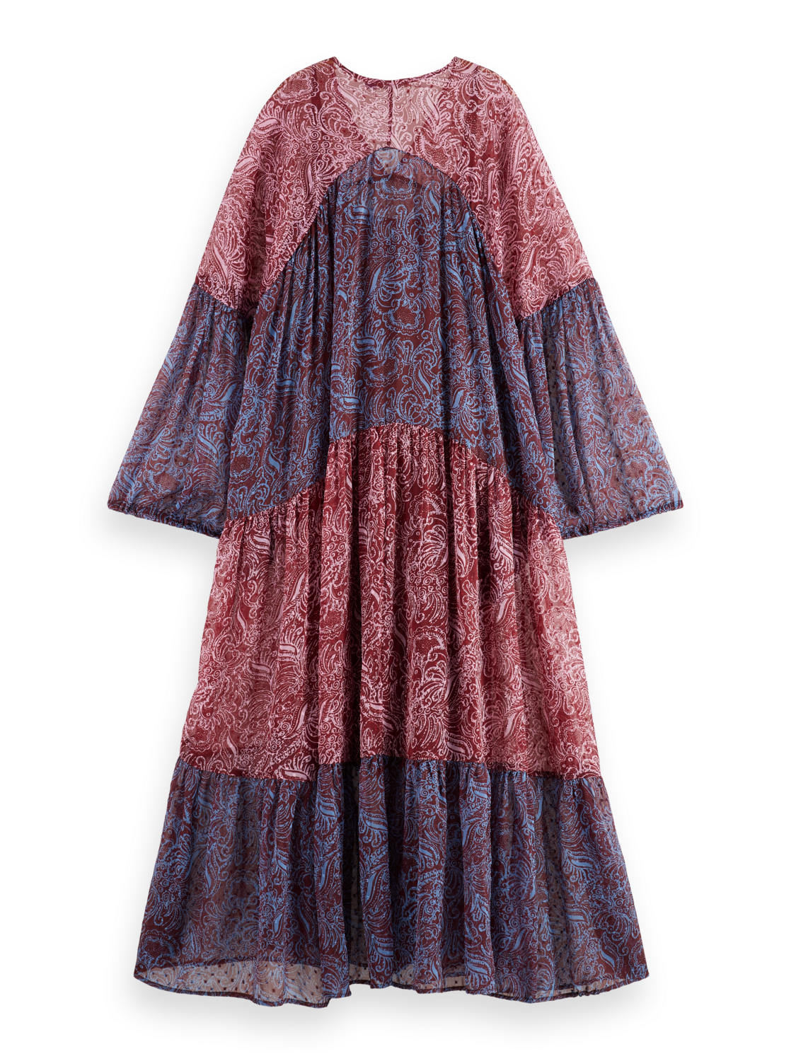 Printed Fil Coupe Maxi Dress