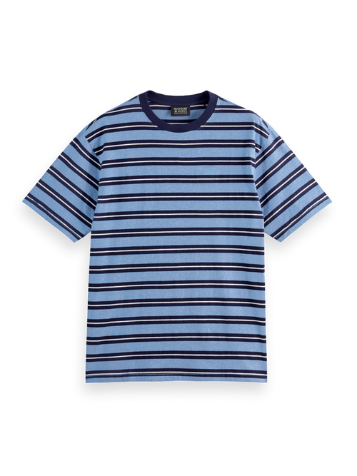 Stripe yarn-dyed relaxed fit t-shirt