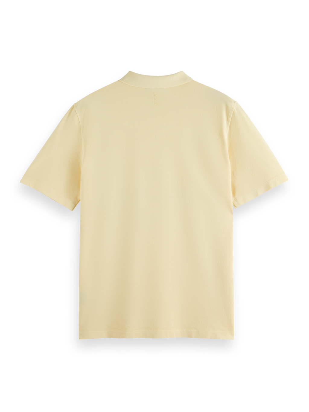 Garment dye pique pocket polo