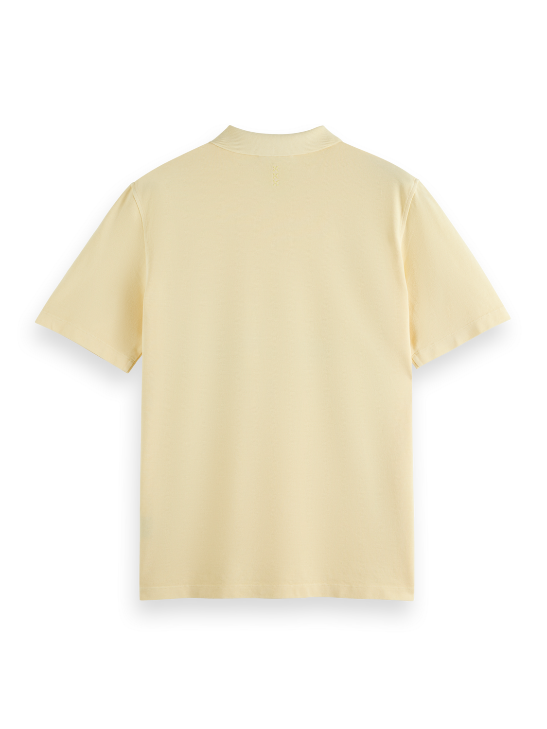Garment dye pique pocket polo