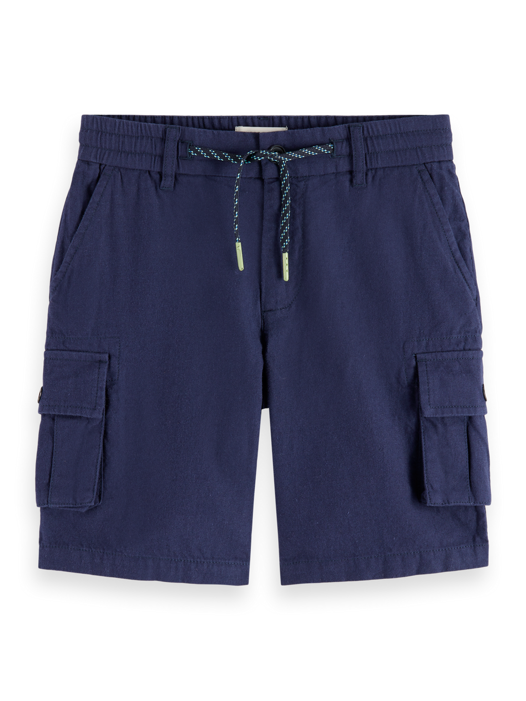 Boys Linen Blend Cargo Shorts