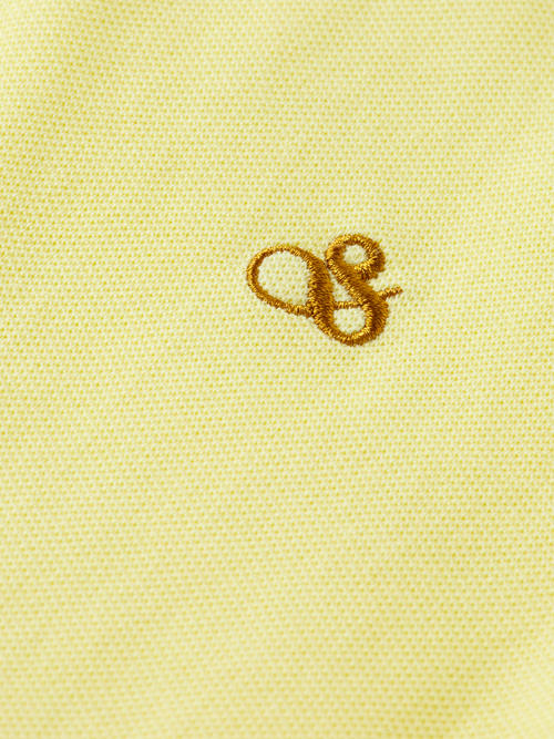 Garment-dyed pique polo