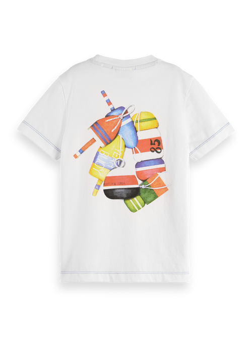 Regular-fit t-shirt with front and back artwork