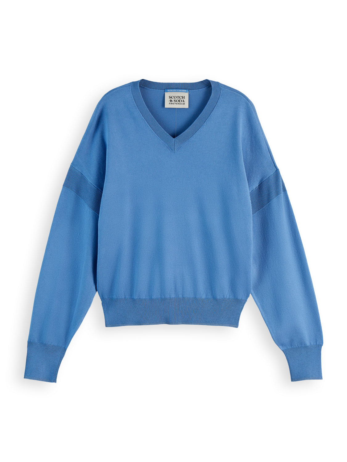 V-neck relaxed pullover