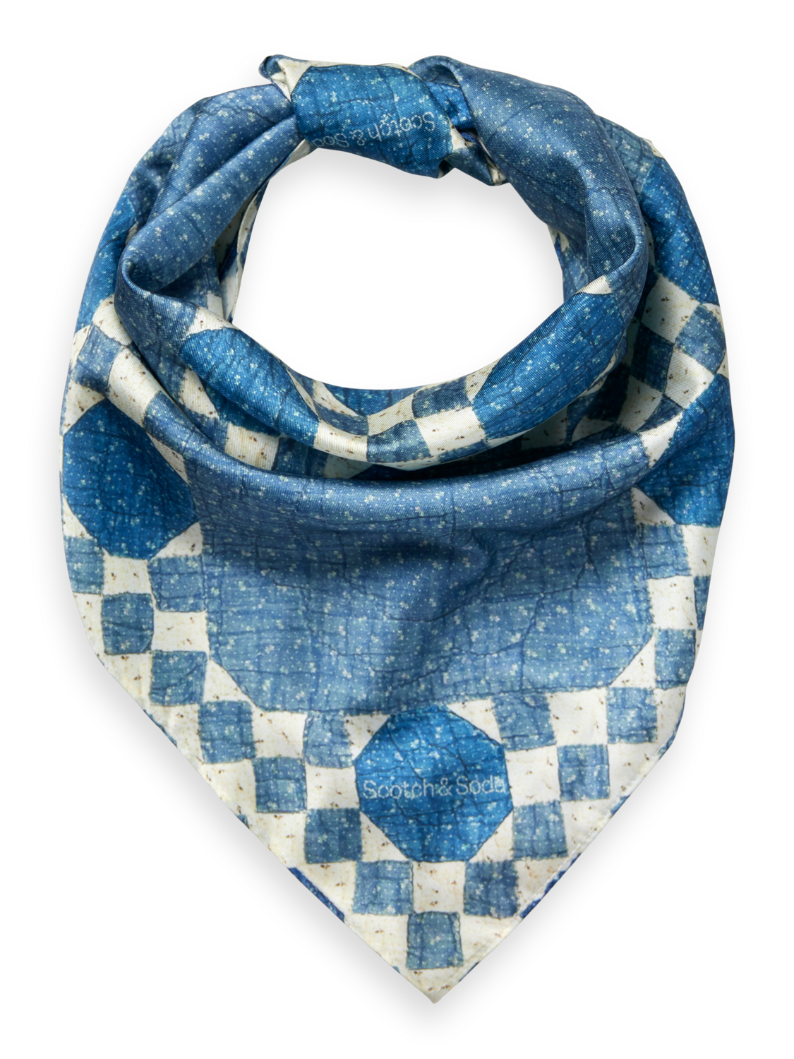 Heirloom quilt print foulard