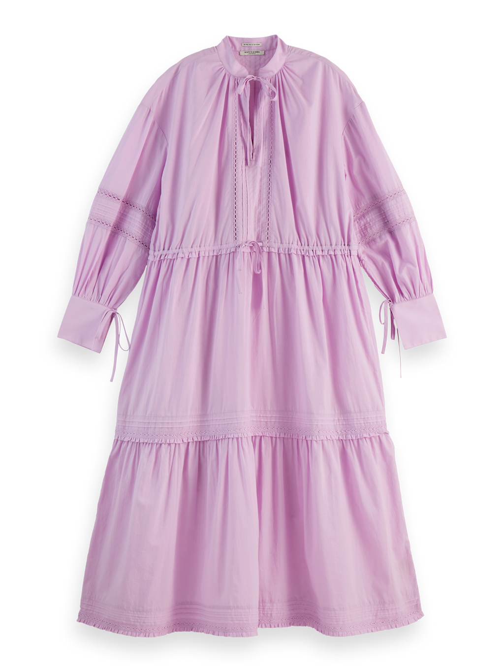 Lace Frill Maxi Dress