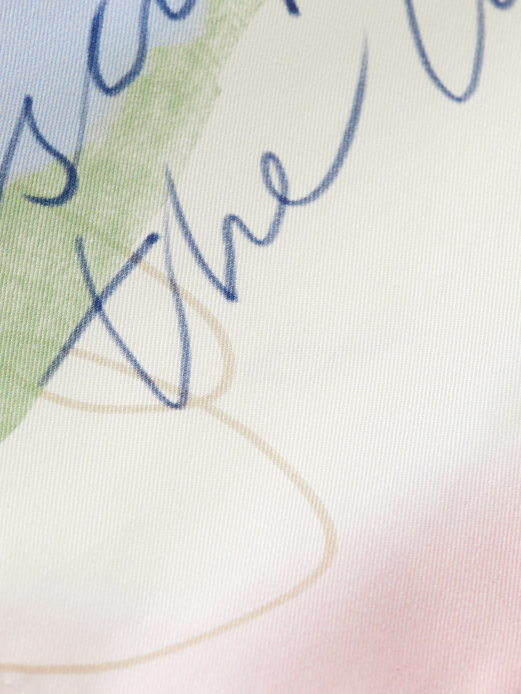 Placed print linen blend short-sleeved shirt