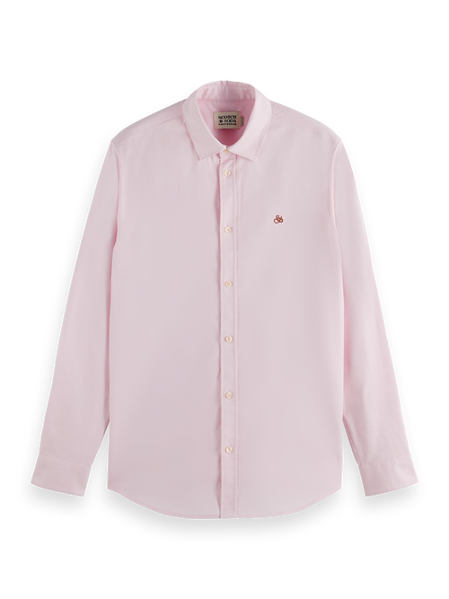 Seasonal core - Regular fit solid oxford shirt