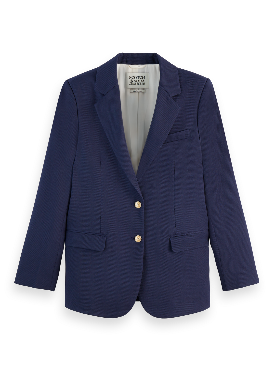 Boyfriend gabardine twill blazer