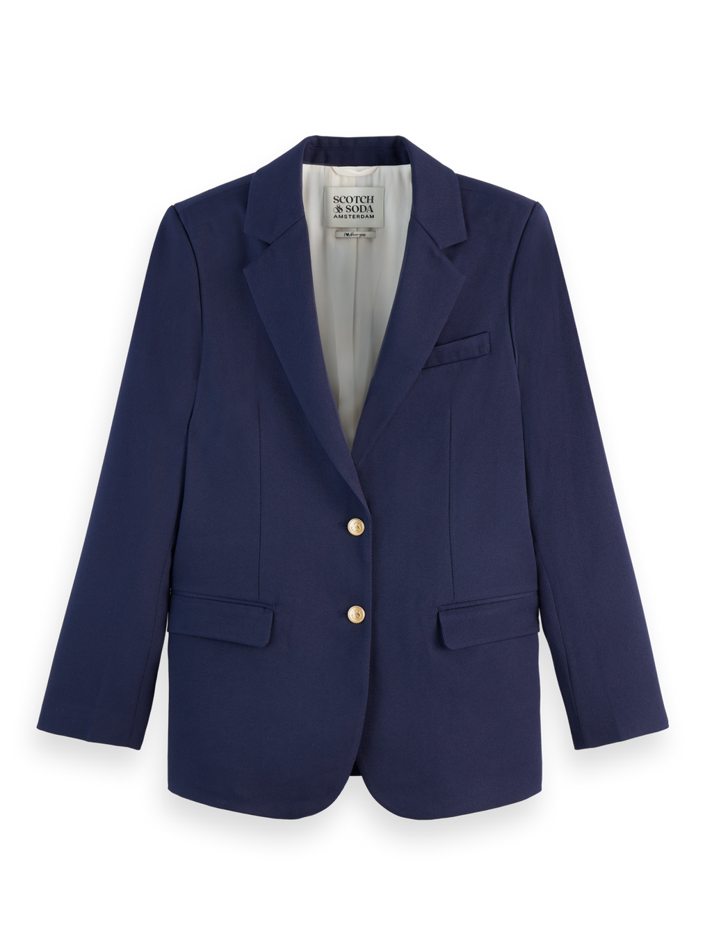 Boyfriend gabardine twill blazer