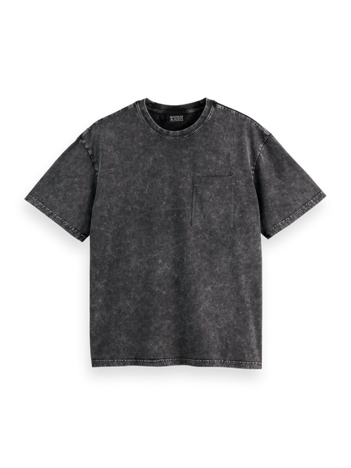 Washed pocket relaxed fit t-shirt