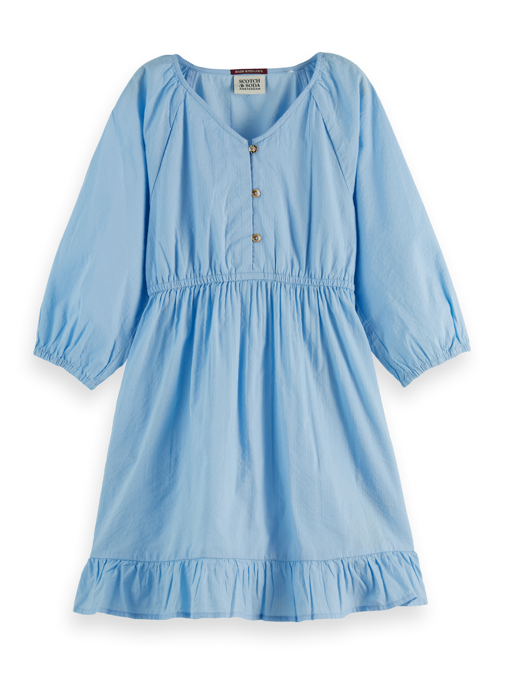 Girls Cotton Midi Dress