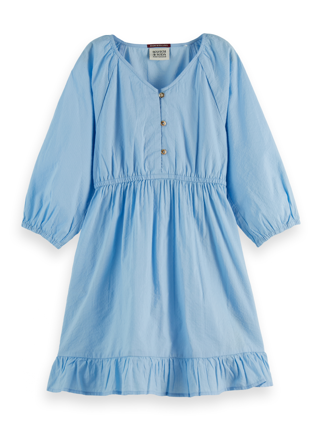 Girls Cotton Midi Dress
