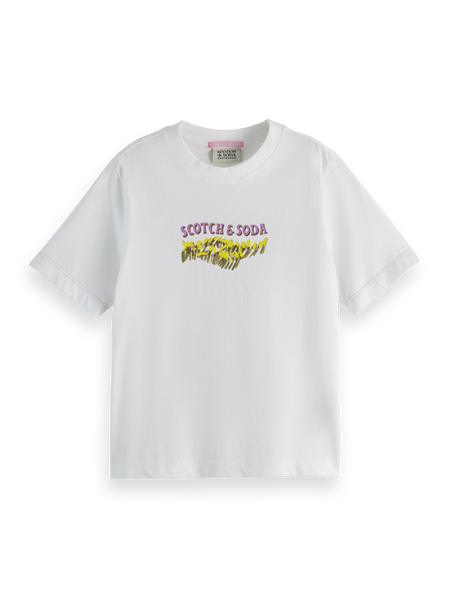 “Scotch & Soda” アートワークプリントTシャツ White Printed T-Shirt – Scotch & Soda Amsterdam