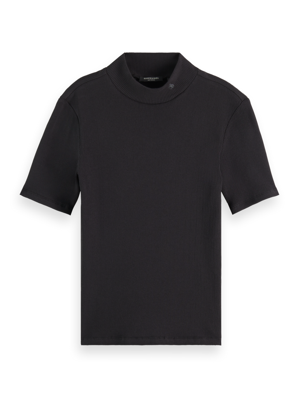 Essentials Mock neck rib t-shirt