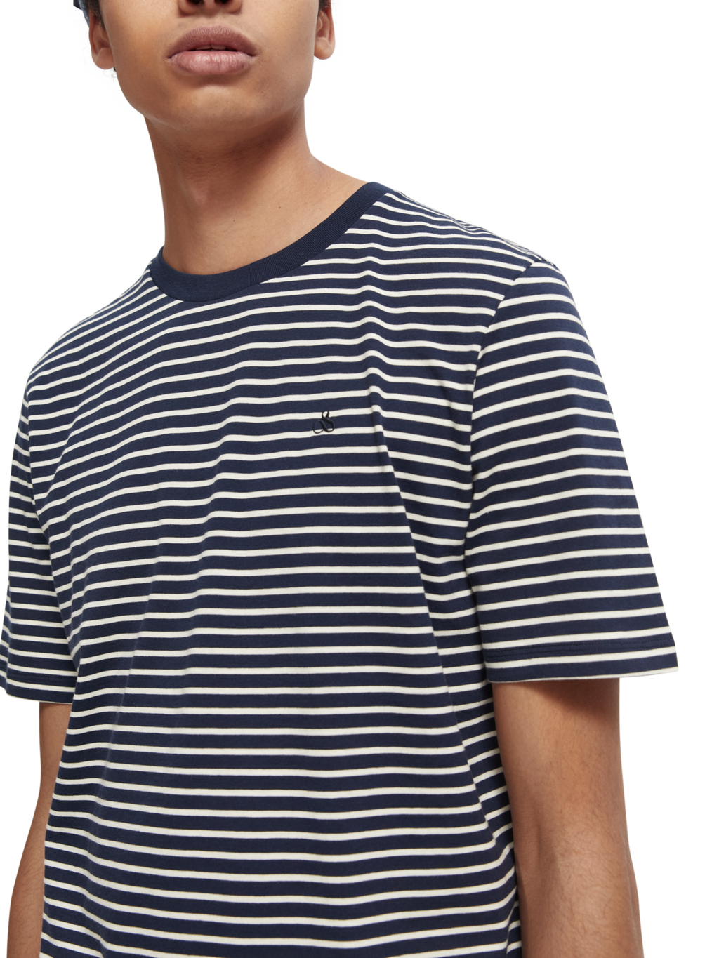 ESSENTIALS CREWNECK JERSEY T-SHIRT IN COTTON