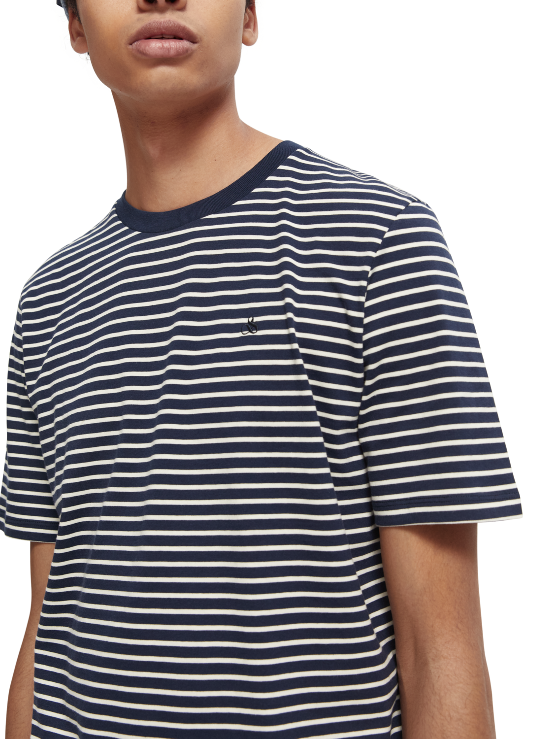 ESSENTIALS CREWNECK JERSEY T-SHIRT IN COTTON
