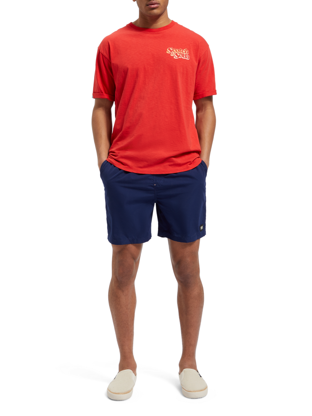 MID LENGTH SWIM SHORT   SOLID