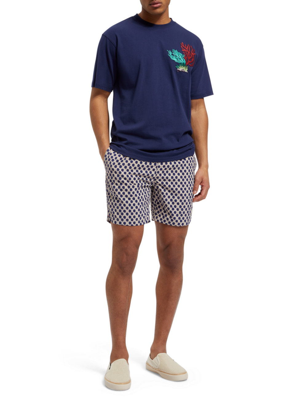 MID LENGTH SWIM SHORT MINI ALL OVER PRINT