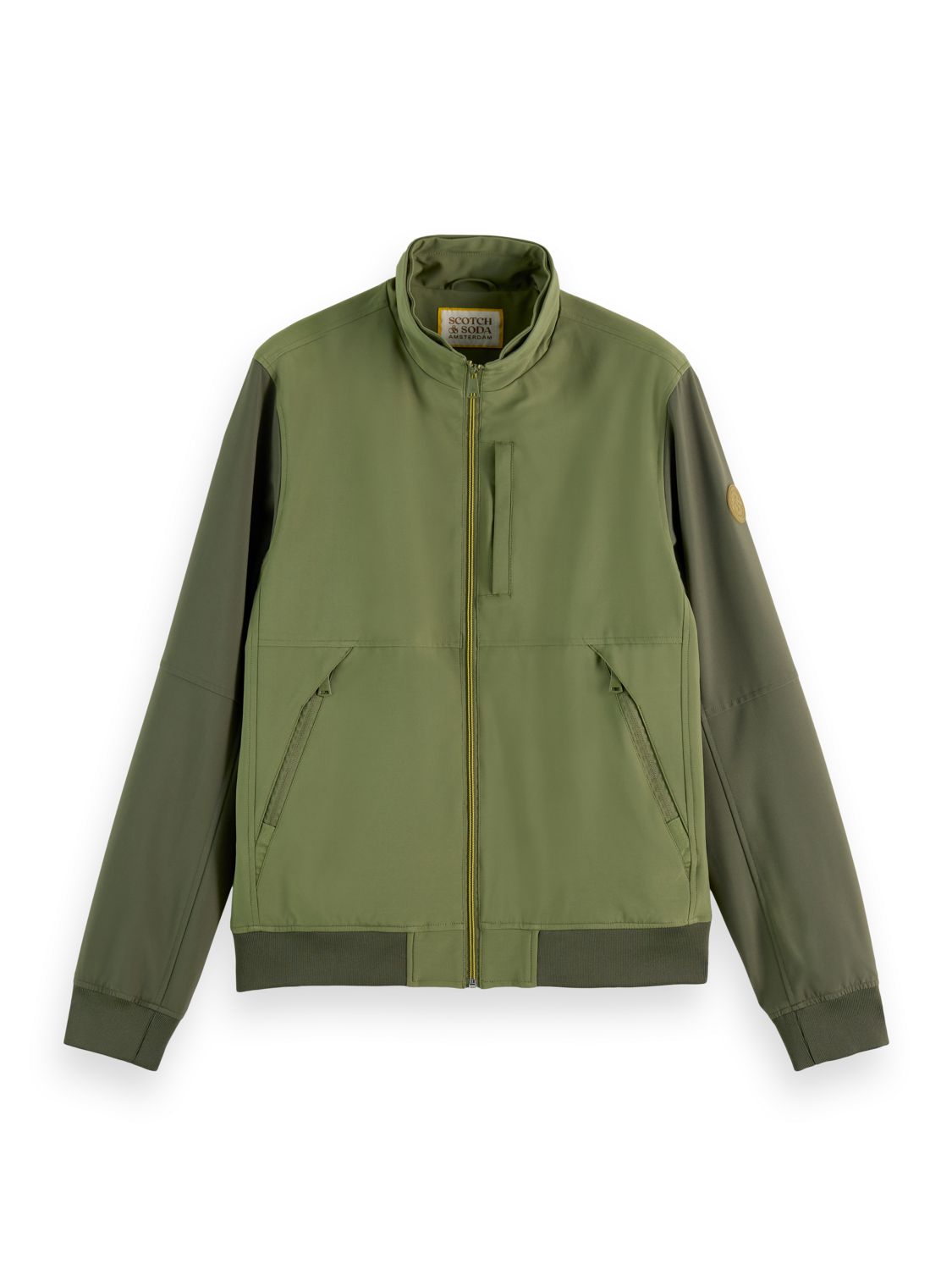 HOODED COLOURBLOCK JACKET