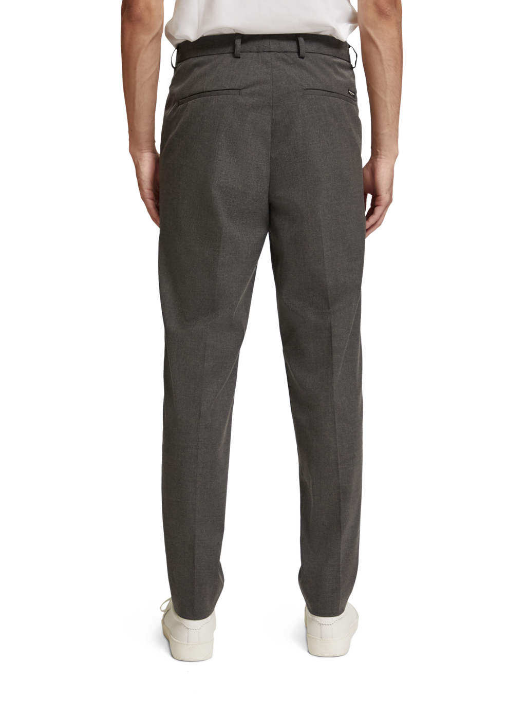 IRVING - SLIM TAPERED MELANGE VISCOSE-BLEND CHINO