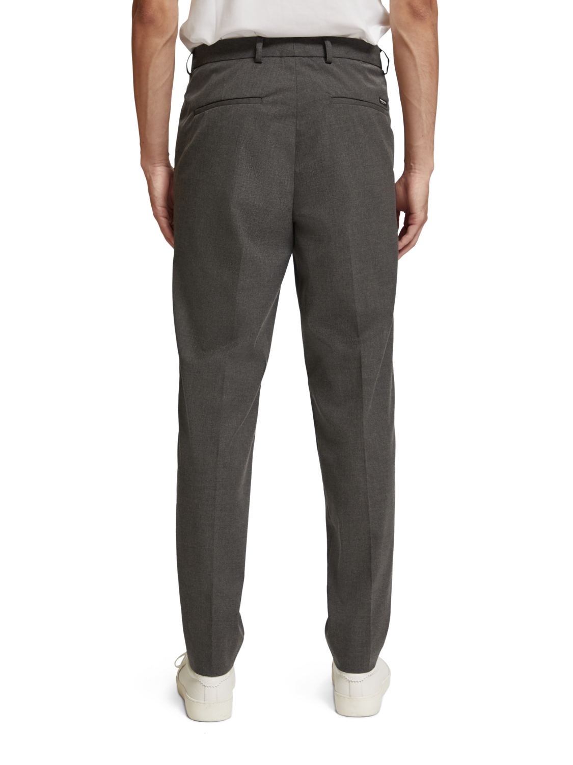 IRVING - SLIM TAPERED MELANGE VISCOSE-BLEND CHINO