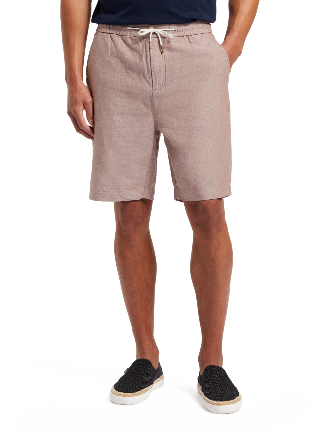 FAVE - COTTON/LINEN TWILL BERMUDA