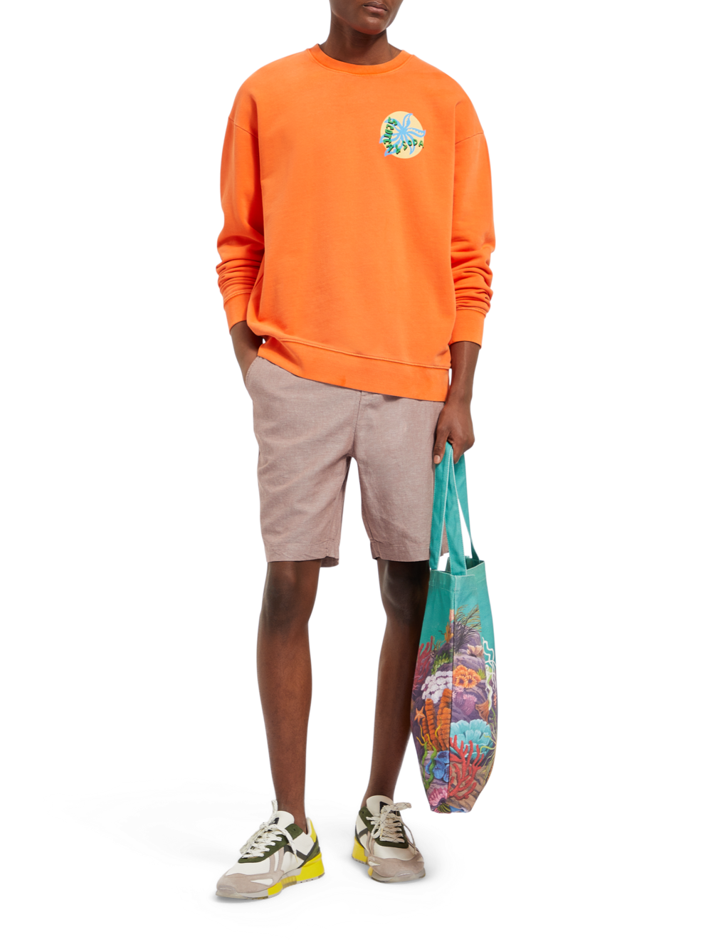 FAVE - COTTON/LINEN TWILL BERMUDA