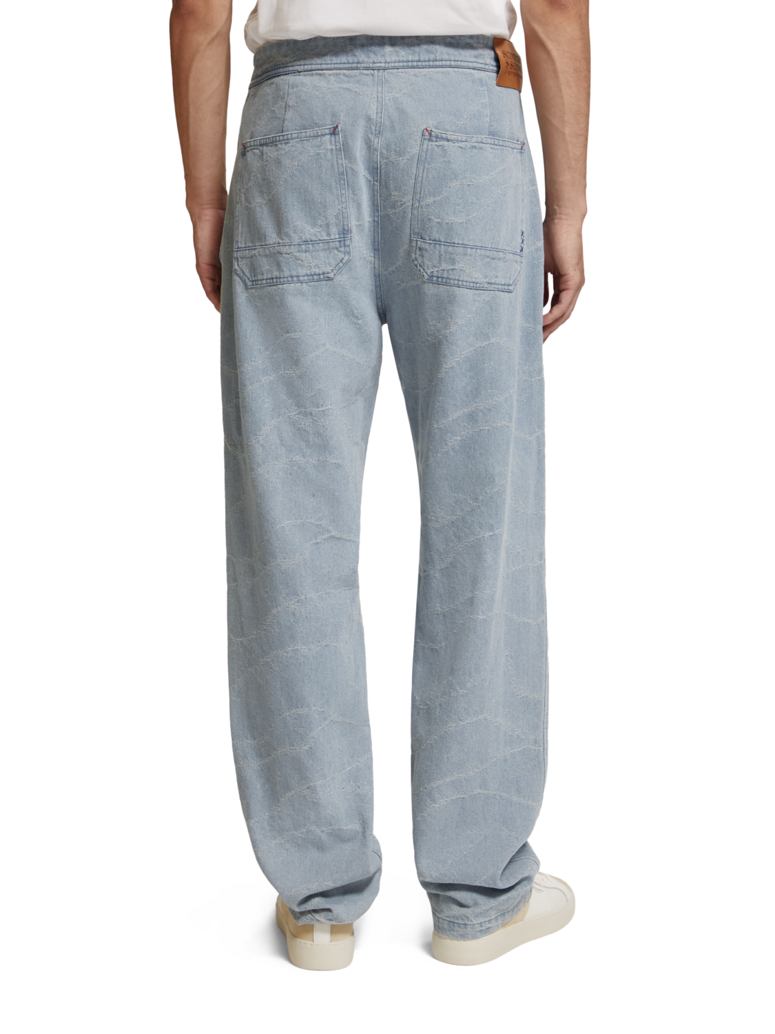 THE VERVE WORKWEAR PANT INDIGO WAVE JACQUARD