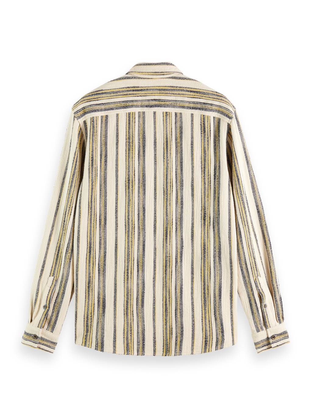BASKET WEAVE GRADIENT STRIPE SHIRT
