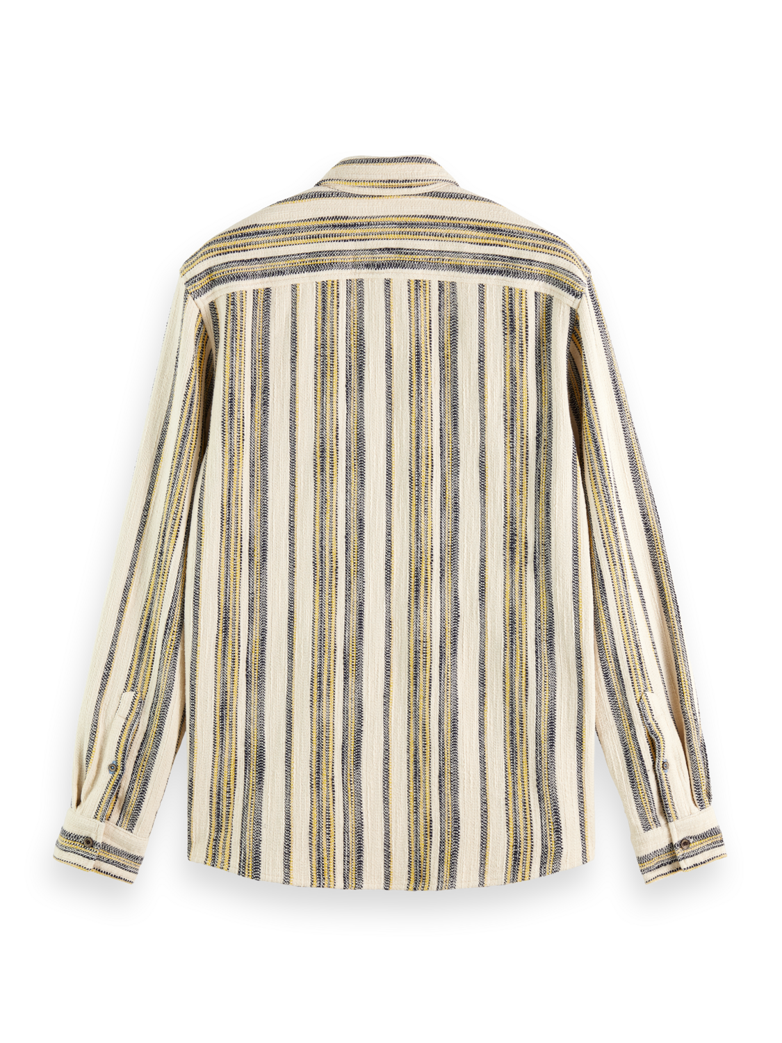 BASKET WEAVE GRADIENT STRIPE SHIRT