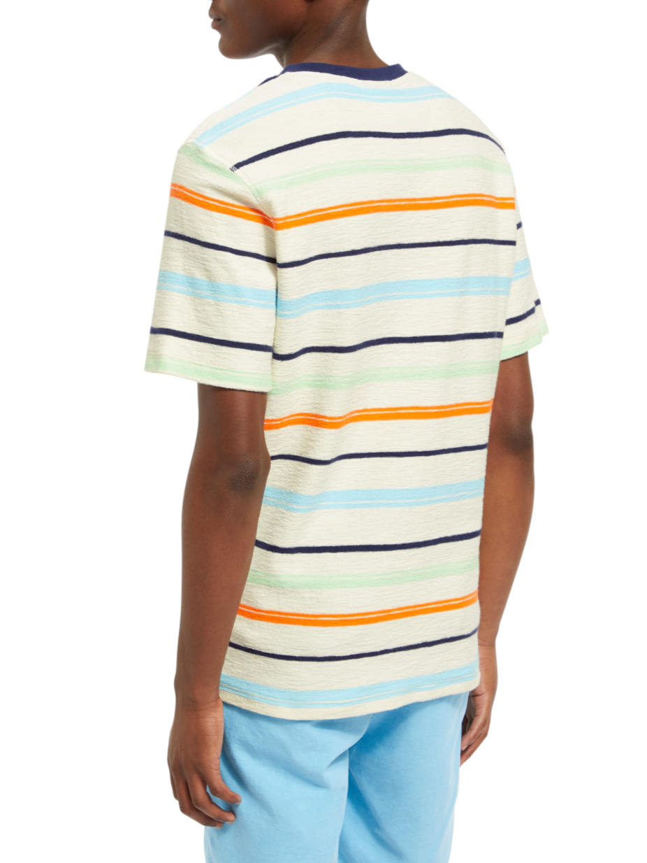STRUCTURED STRIPED T-SHIRT
