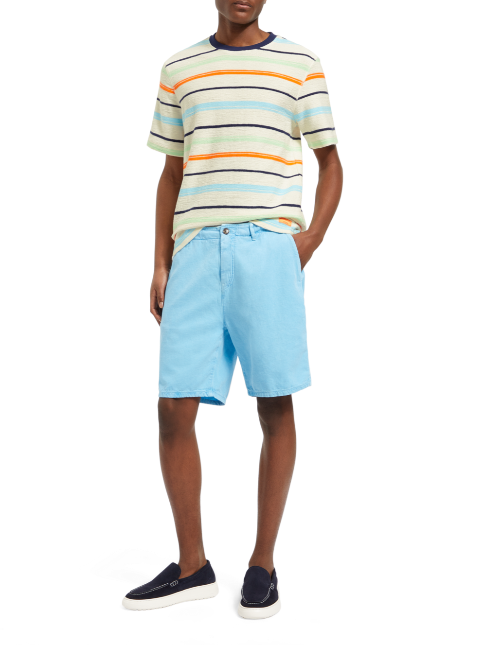 STRUCTURED STRIPED T-SHIRT
