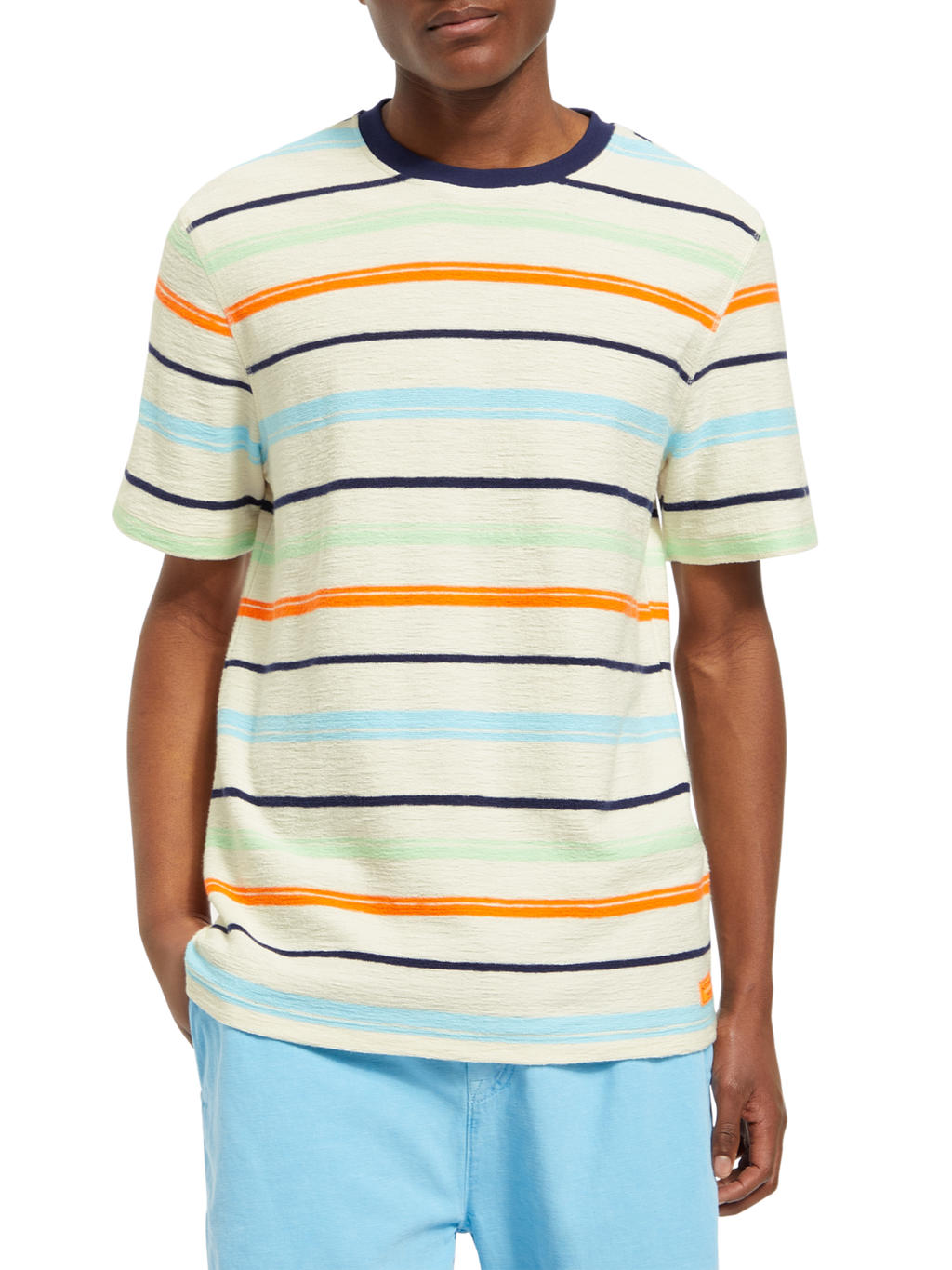 STRUCTURED STRIPED T-SHIRT