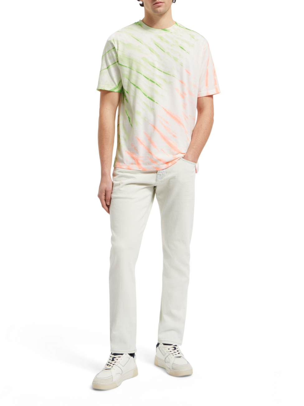 DIAGONAL TIE DYE T-SHIRT