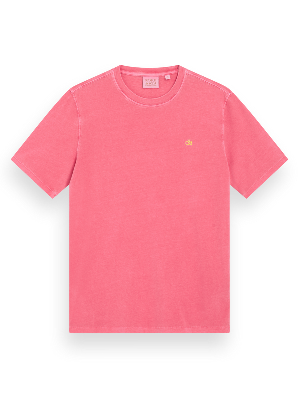 GARMENT DYE LOGO CREW T-SHIRT