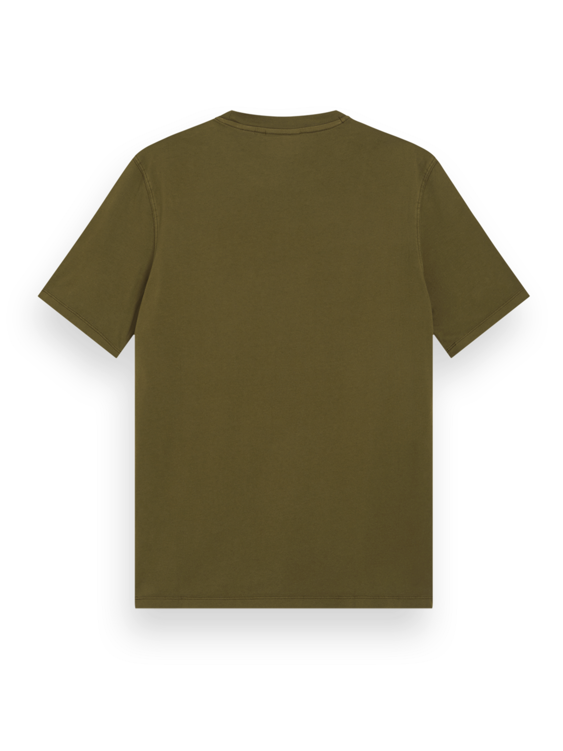 T-Shirt mit Rundhalsausschnitt und Logo im Stückfärbungsverfahren