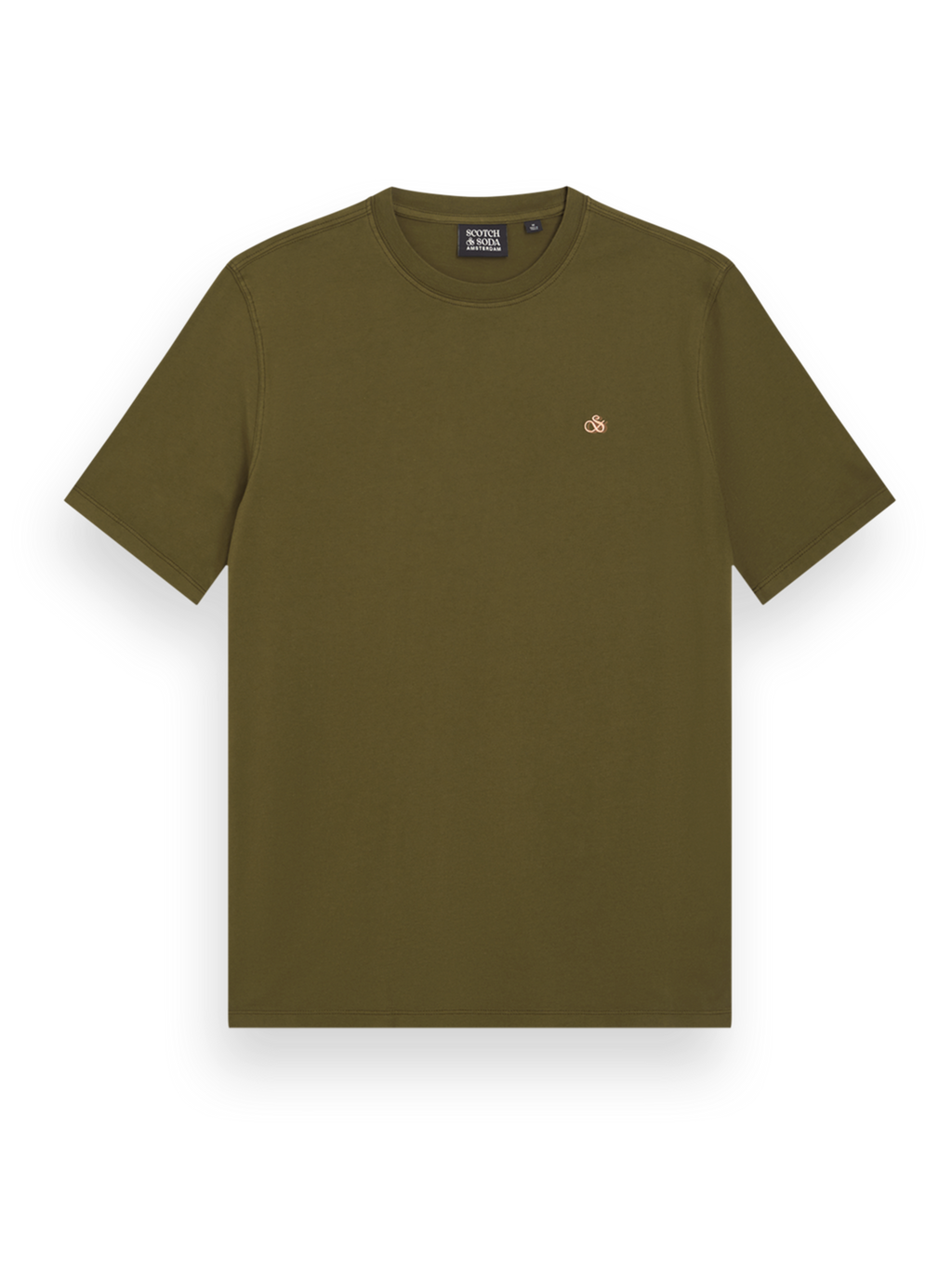 GARMENT DYE LOGO CREW T-SHIRT