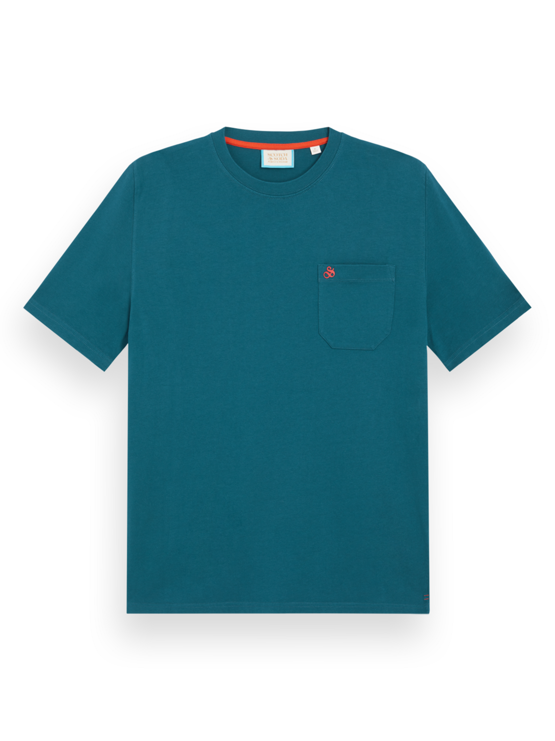 Jersey-T-Shirt mit Brusttasche