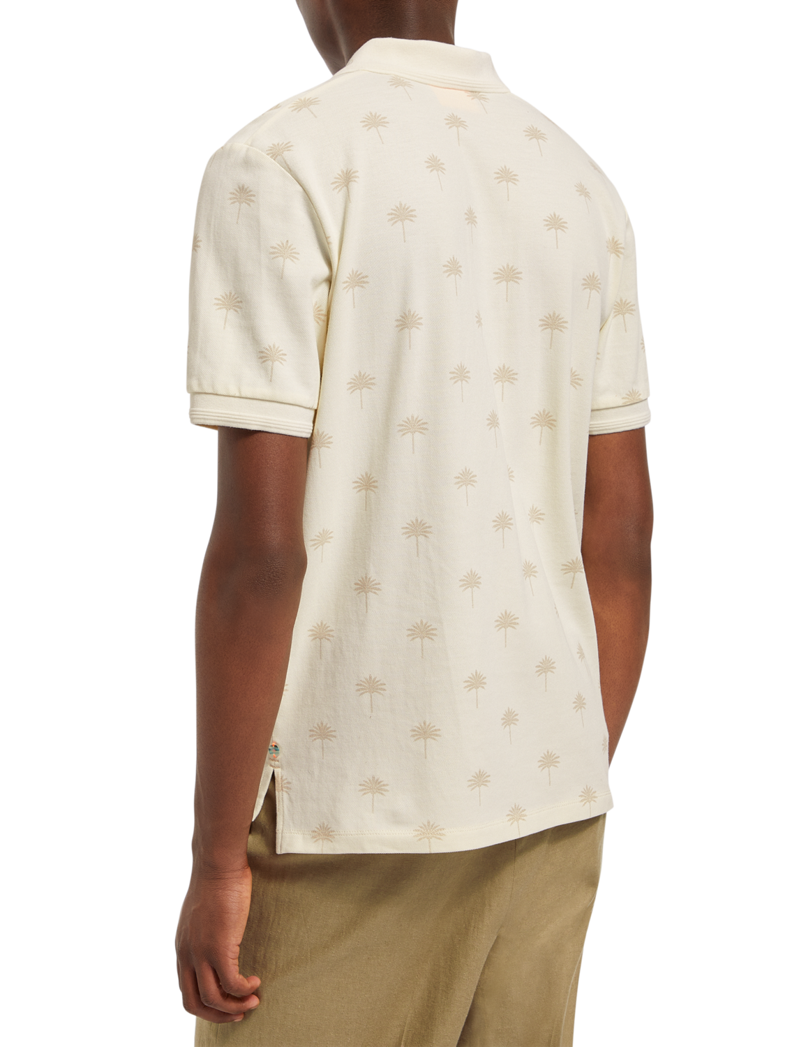 Mini-Poloshirt mit AOP-Muster