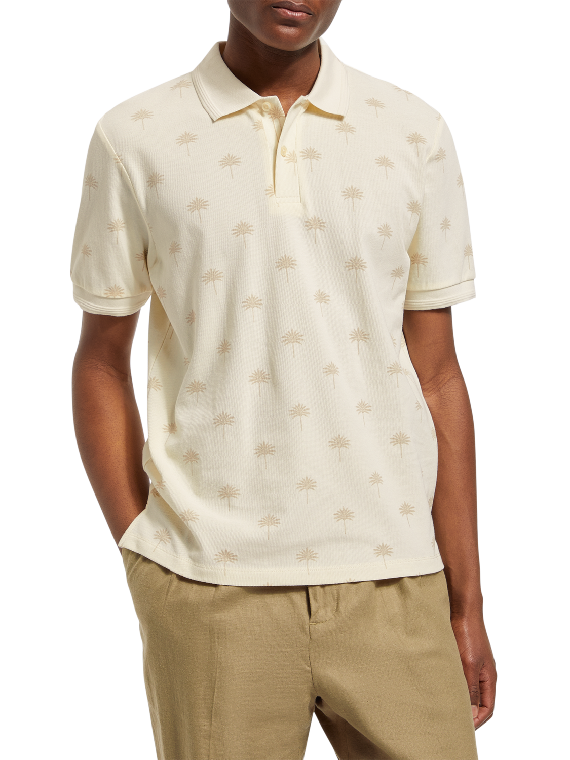 Mini-Poloshirt mit AOP-Muster
