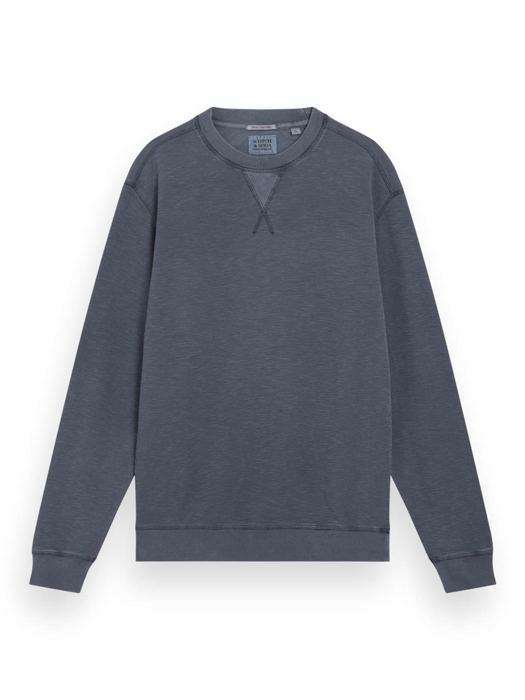 GARMENT-DYED STRUCTURED SWEATSHIRT
