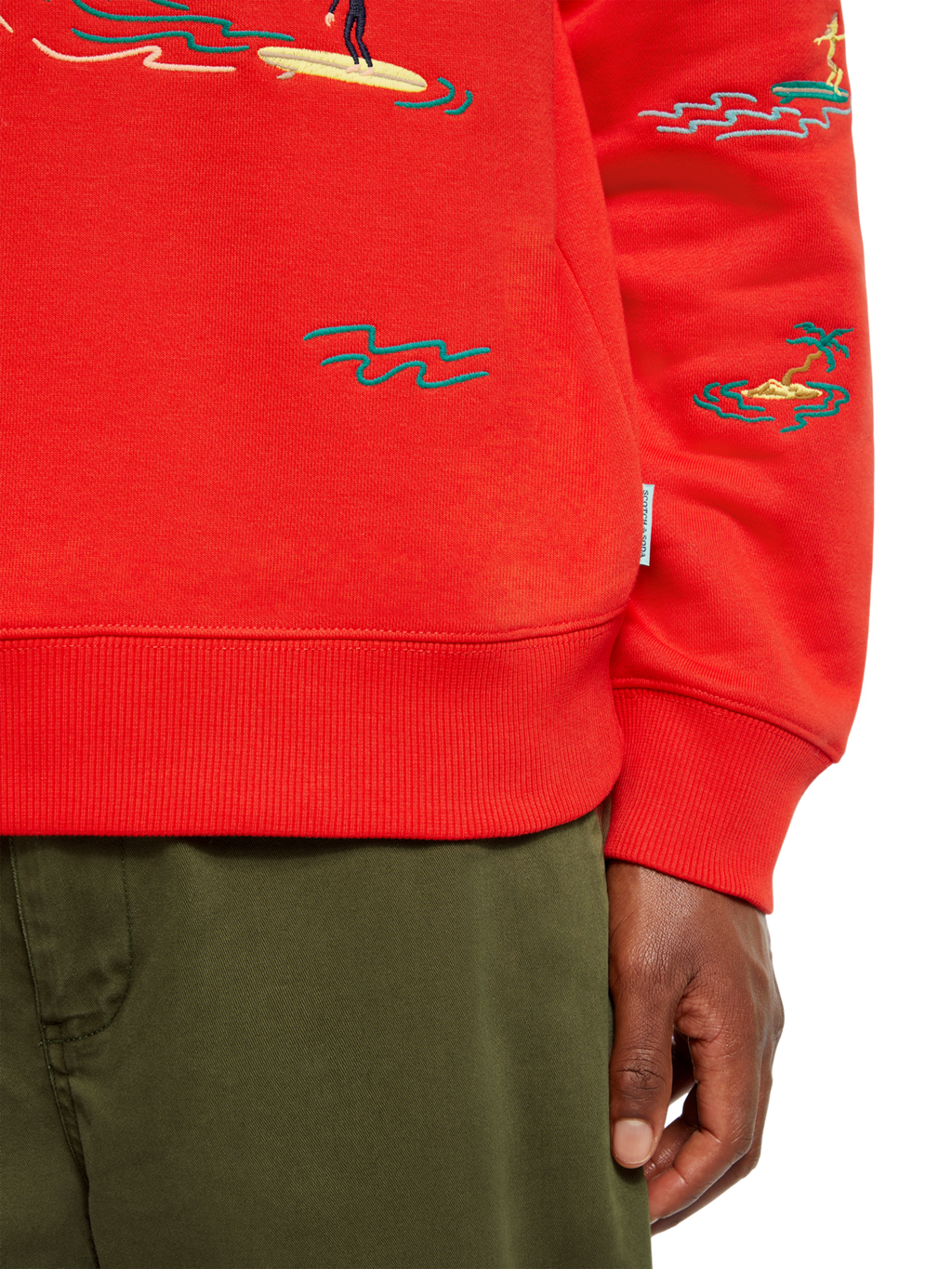 ALL-OVER EMBROIDERY SWEATSHIRT