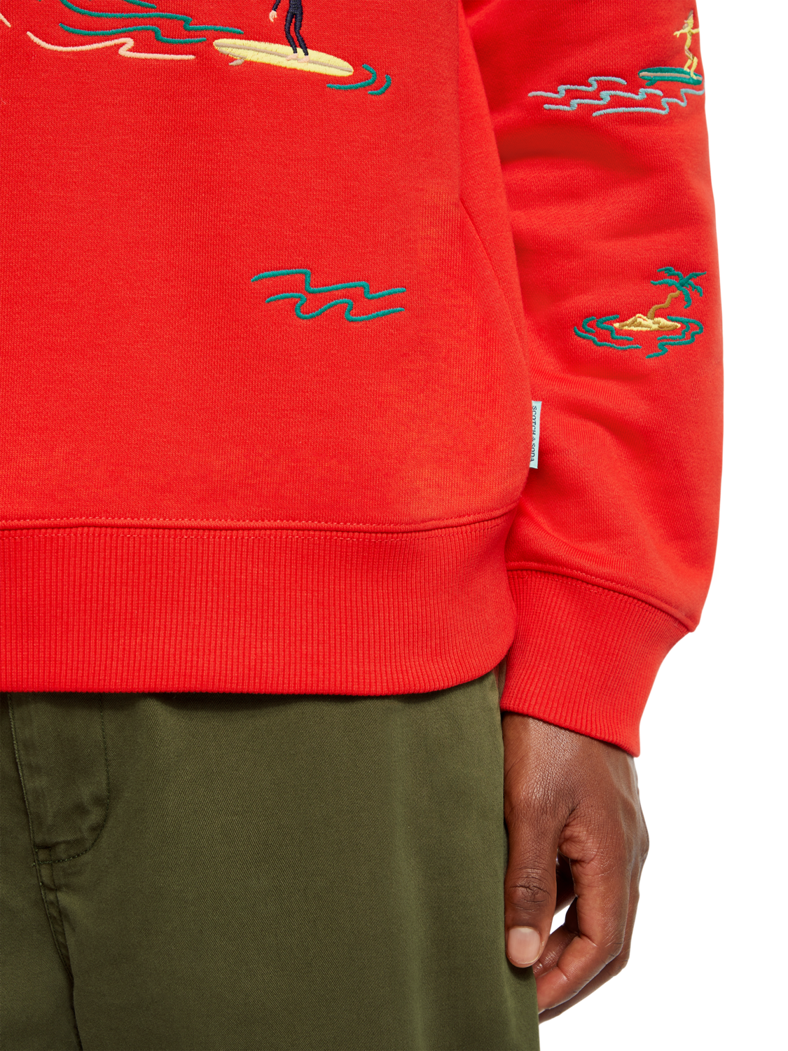 ALL-OVER EMBROIDERY SWEATSHIRT